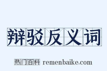 辩驳反义词是什么意思的图片